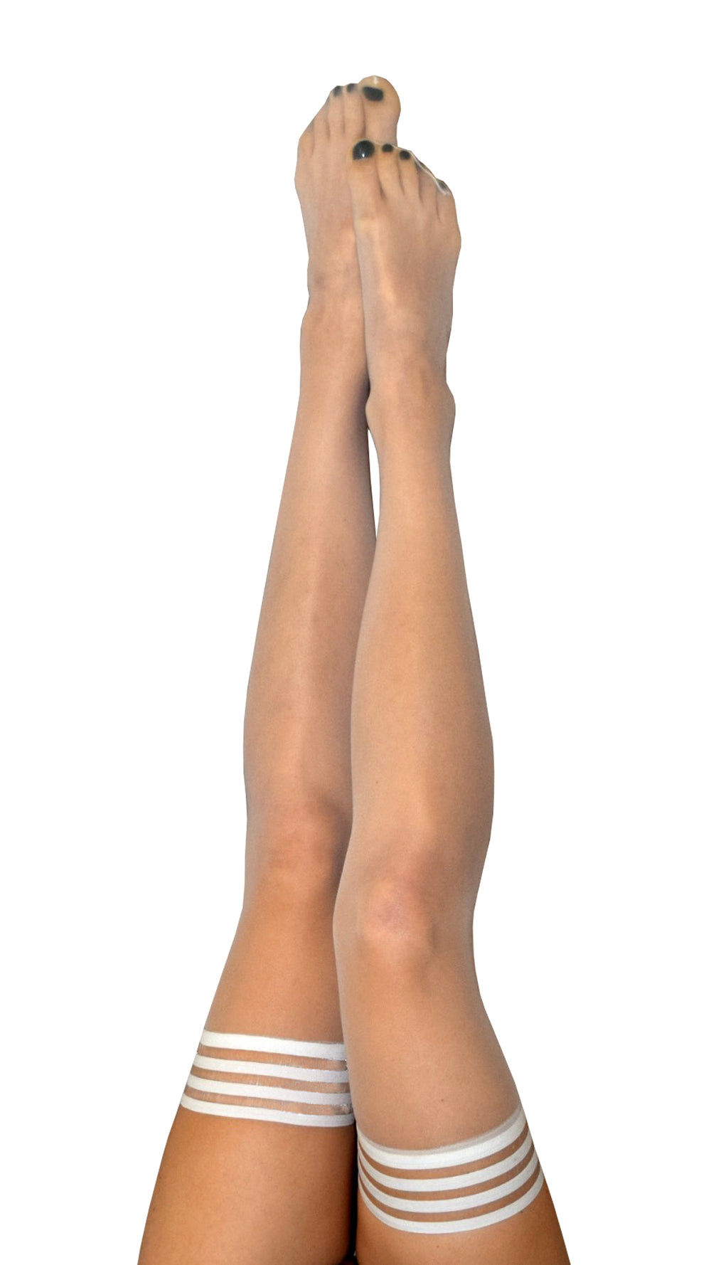 Kix'ies| "Ashley" White Wedding Thigh Highs, Petite to Plus Size