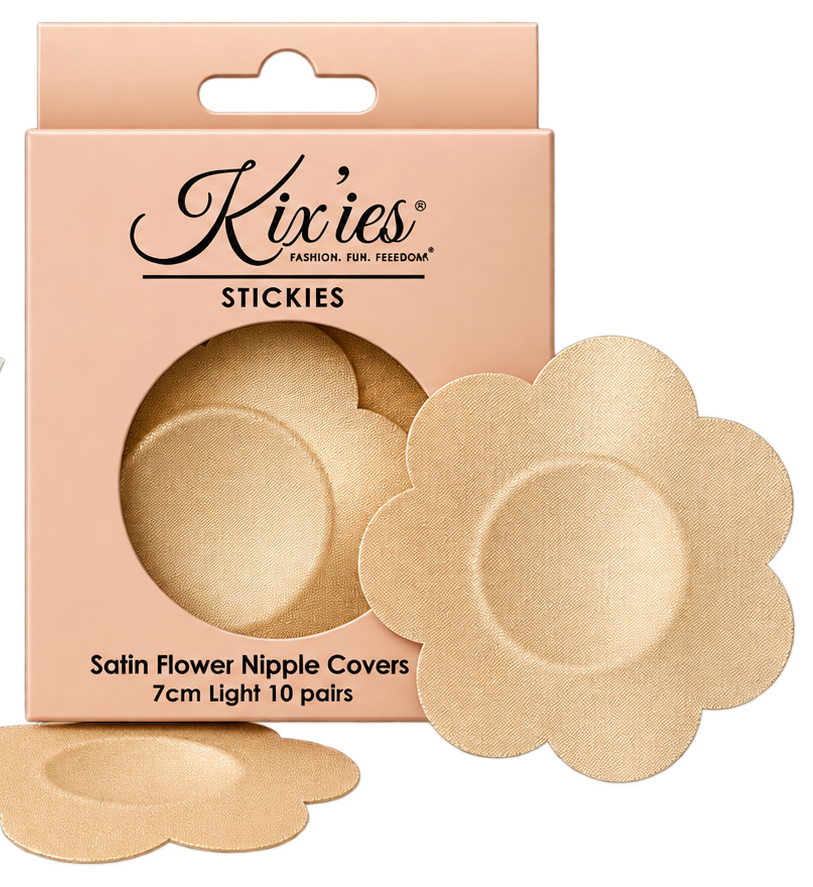Satin Flower Nipple Covers