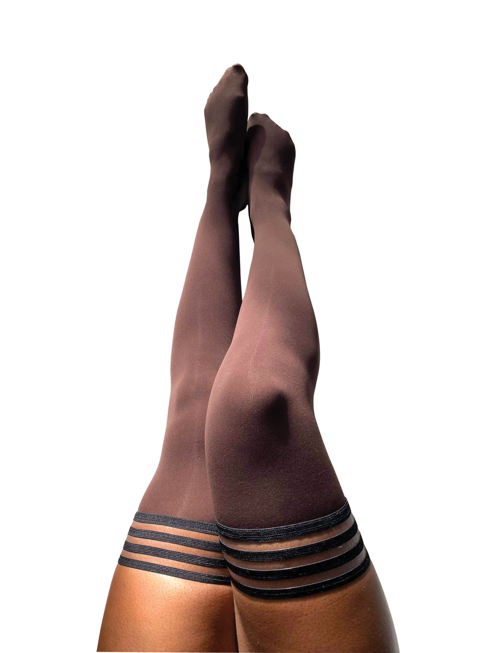 Kix'ies Chocolate Nude thigh-highs. 