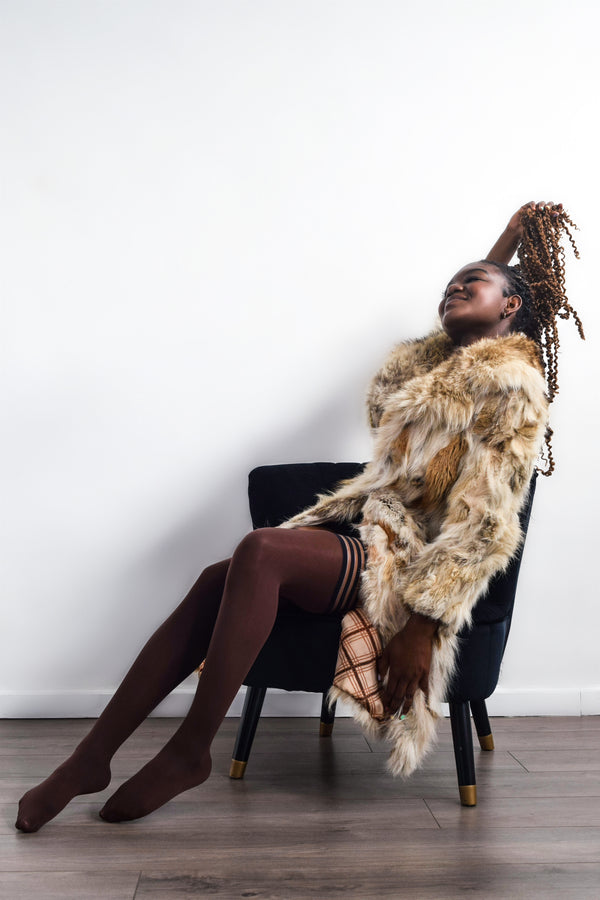 Kixies thigh highs for women of color, petite to plus size, nude thigh high stockings